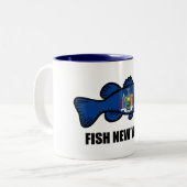 Fish New York Bass Tweekleurige Koffiemok (Voorkant links)