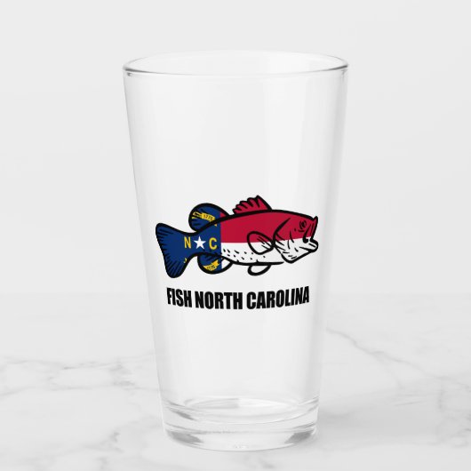 Fish North Carolina Glas (Voorkant)