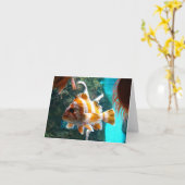 Fish Note-Kaart Kaart (Gele Bloem)