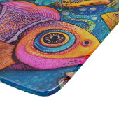 Fish Ocean Whimsical 5 Snijplank (Hoek)