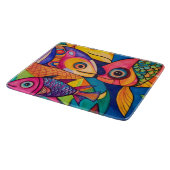 Fish Ocean Whimsical 6 Snijplank (Hoek)