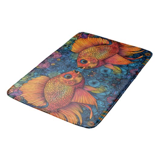 Fish Ocean Whimsical Badmat (Gekanteld)