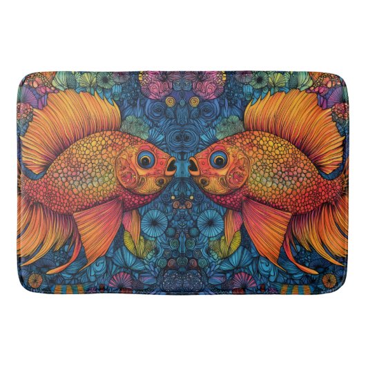 Fish Ocean Whimsical Badmat (Voorkant)