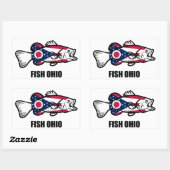 Fish Ohio Rechthoekige Sticker (Vel)