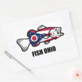 Fish Ohio Rechthoekige Sticker (Envelop)