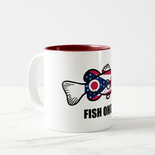 Fish Ohio Tweekleurige Koffiemok (Voorkant links)