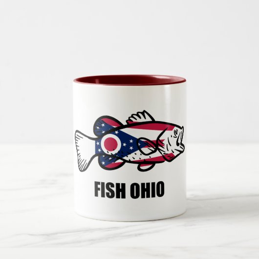 Fish Ohio Tweekleurige Koffiemok (Center)