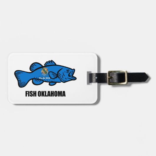 Fish Oklahoma Bagagelabel (Voorkant horizontaal)