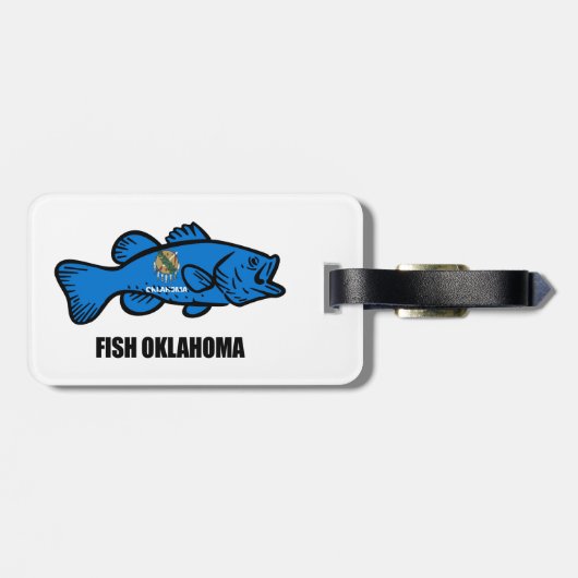 Fish Oklahoma Bagagelabel (Achterkant horizontaal)