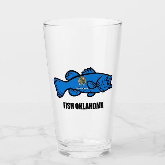 Fish Oklahoma Glas (Voorkant)