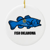 Fish Oklahoma Keramisch Ornament (Achterkant)