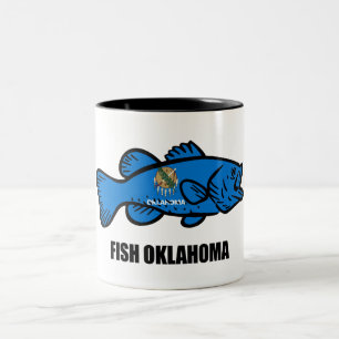 Fish Oklahoma Tweekleurige Koffiemok