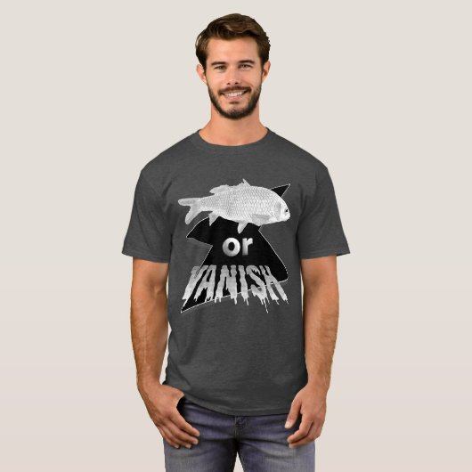 Fish or Vanish Graphic T-shirt - Bella & Canvas (Voorkant volledig)