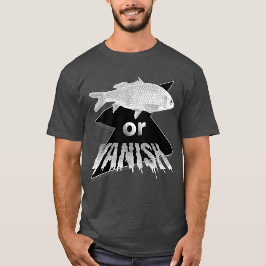 Fish or Vanish Graphic T-shirt - Bella & Canvas (Voorkant)