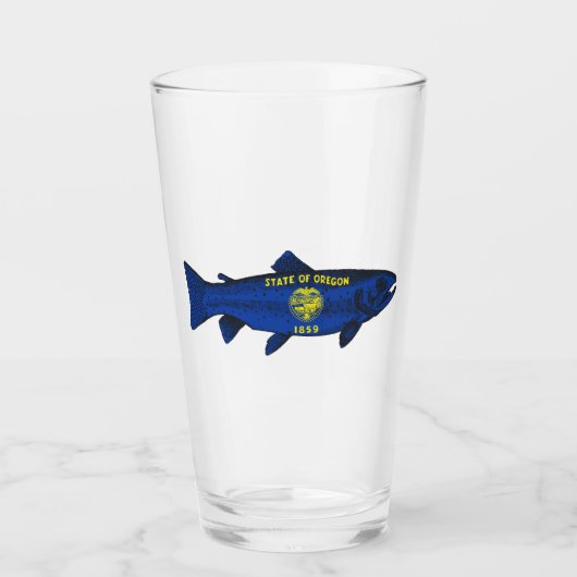 Fish Oregon Trout Glas (Voorkant)