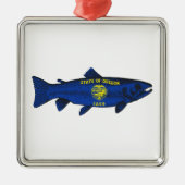 Fish Oregon Trout Metalen Ornament (Voorkant)