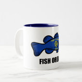 Fish Oregon Tweekleurige Koffiemok (Voorkant links)