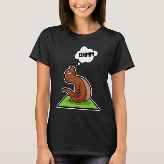 Fish Otter Yoga Poses Sport Gymnastics Ohm Heartbe T-shirt (Voorkant)