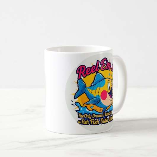 Fish Outta Water Fun Koffiemok (Voorkant rechts)