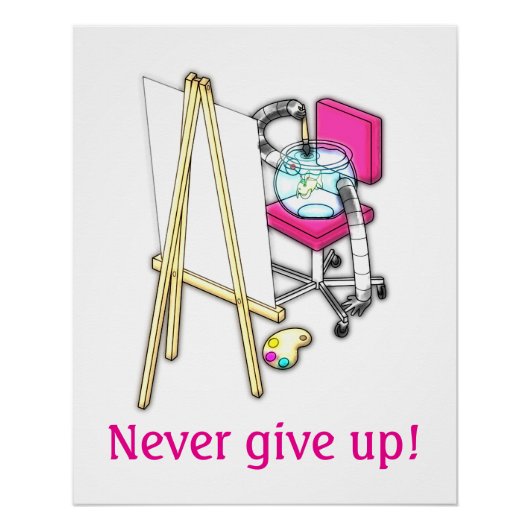 Fish Painter ("Water Color") -  Perfect Poster (Voorkant)