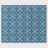 FISH ~ Patroon BLAUWE tinten ~ Cadeaupapier (Vlak)