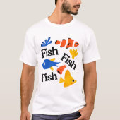 fish pattern art t-shirt (Voorkant)
