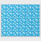 fish pattern cadeaupapier (Vlak)
