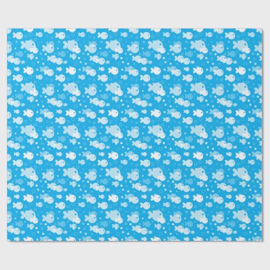 fish pattern cadeaupapier (Vlak)