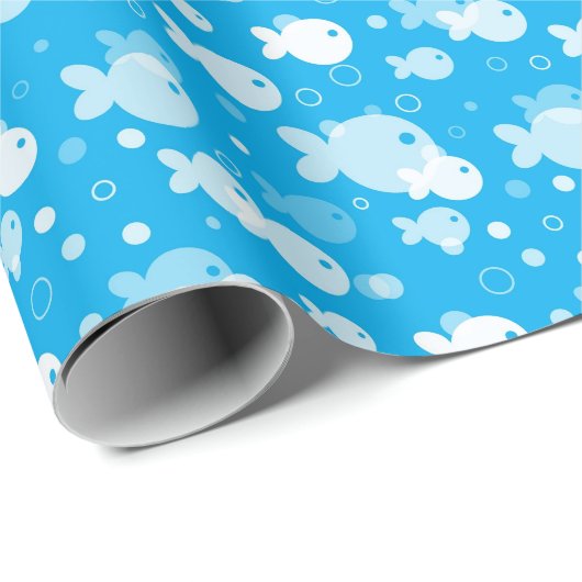 fish pattern cadeaupapier (Rol Hoek)