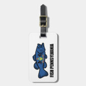 Fish Pennsylvania Bass Bagagelabel (Voorkant verticaal)