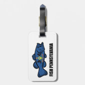 Fish Pennsylvania Bass Bagagelabel (Achterkant verticaal)