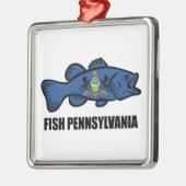 Fish Pennsylvania Bass Metalen Ornament (Links)