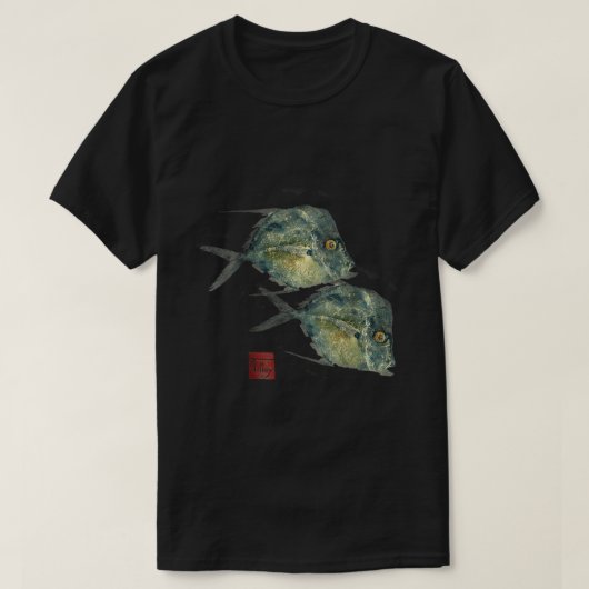 Fish Print Gyotaku Florida Lockdown T-shirt (Design voorkant)