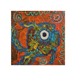 Fish Print kunst aan de muur