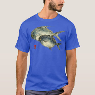 Fish Prints Original Gyotaku Florida Pompano T-shirt
