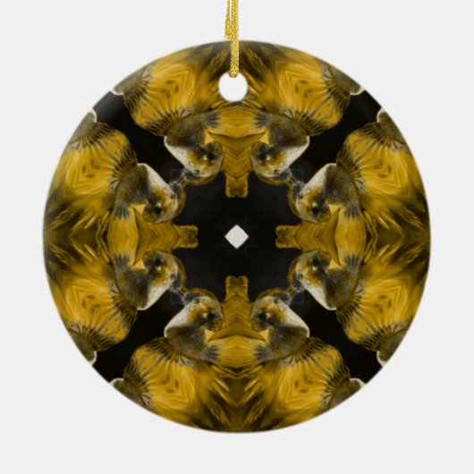 Fish Psychedelic Arts Keramisch Ornament (Achterkant)