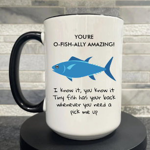 Fish Pun Employee Appreciation Cheer up grappig Mok