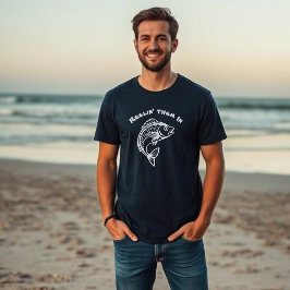 Fish-reelin' them in het Nederlands T-shirt