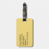 Fish River Canyon in Zuid-Namibië, Afrika Bagagelabel (Achterkant verticaal)