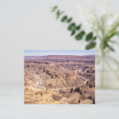 Fish River Canyon in Zuid-Namibië, Afrika Briefkaart (Staand voorkant)