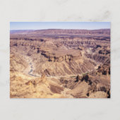 Fish River Canyon in Zuid-Namibië, Afrika Briefkaart (Voorkant)