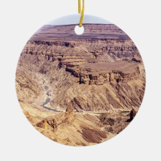 Fish River Canyon in Zuid-Namibië, Afrika Keramisch Ornament (Voorkant)