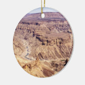 Fish River Canyon in Zuid-Namibië, Afrika Keramisch Ornament (Links)