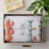 Fish Santa tijdens de kerstvakantie Tissuepapier (Geschenk)
