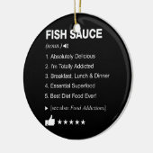 Fish Sauce Definition Betekenis grappig Keramisch Ornament (Links)