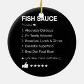 Fish Sauce Definition Betekenis grappig Keramisch Ornament (Achterkant)