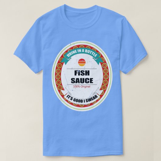 Fish Sauce Funny Japans Sushi Condiment Horwee T-shirt (Design voorkant)