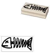 Fish Skeleton Art Stempel (Gestempeld)