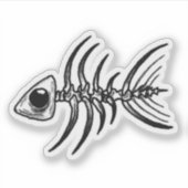 Fish Skelly Sticker (Voorkant)