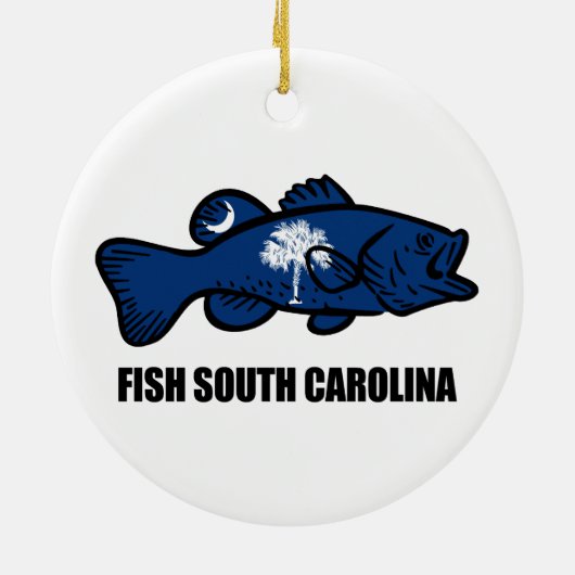 Fish South Carolina Keramisch Ornament (Achterkant)